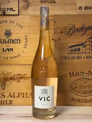 Robert Vic Délicate Rosé – Franse roséwijn in bleekroze tint, 750ml fles met elegant etiket.