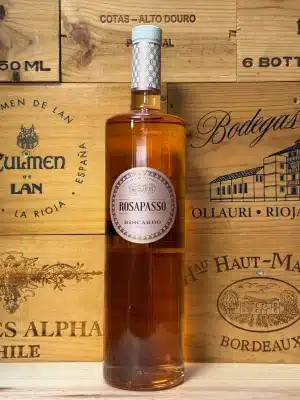 Rosapasso Rosé 1,5L – Italiaanse magnumfles roséwijn met elegante zalmroze kleur en verfijnd wit-roze etiket, ideaal voor speciale gelegenheden.