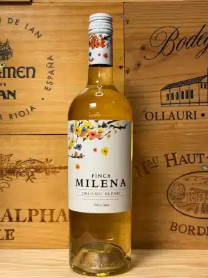 Fles Finca Milena Verdejo – frisse Spaanse witte wijn met citrus, groene appel en een vleugje venkel, uit Castilla-La Mancha.