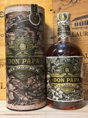 Fles Don Papa Rye Aged Rum – kruidige limited edition rum met groene jungle-look en smaken van rogge, hout en vanille