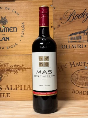 Fles Jean-Claude Mas Rouge Intense – rode wijn uit de Languedoc met pruimen, kruiden en zachte tannines.