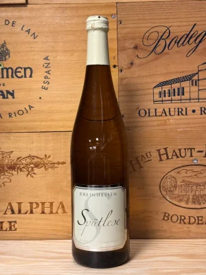 Fles Rheinhessen Spätlese – goudgele Duitse dessertwijn met fruitige aroma’s en zachte zoetheid