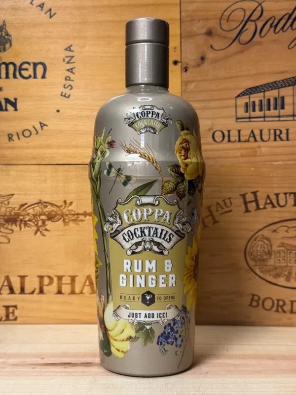 Fles Coppa Cocktails Rum Ginger – ready-to-drink cocktail met rum en pittige gember, 700 ml, 10% alcohol