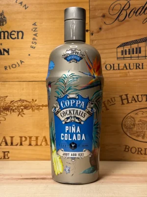 Fles Coppa Cocktails Piña Colada – kant-en-klare cocktail met kokos, ananas, room, witte rum en vodka, 700 ml