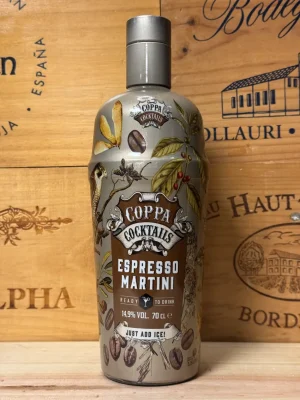 Fles Coppa Cocktails Espresso Martini – ready-to-drink cocktail met koffie, vodka en likeur, 700 ml, 14,9% alcohol