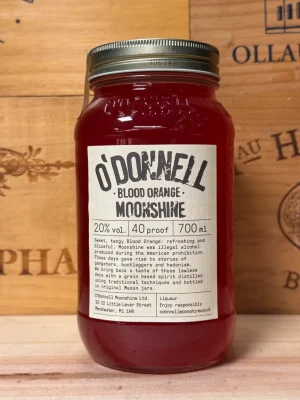 Mason Jar O'Donnell Blood Orange – fruitige bloedsinaasappellikeur met bessen en citrus, 20% alcohol, vegan en glutenvrij