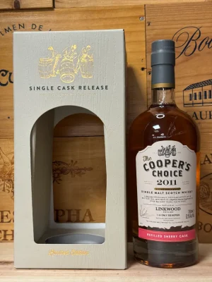 Fles Cooper’s Choice Linkwood 10 Years Old 2011 Cask 303531 Speyside single malt whisky 52,5% ABV