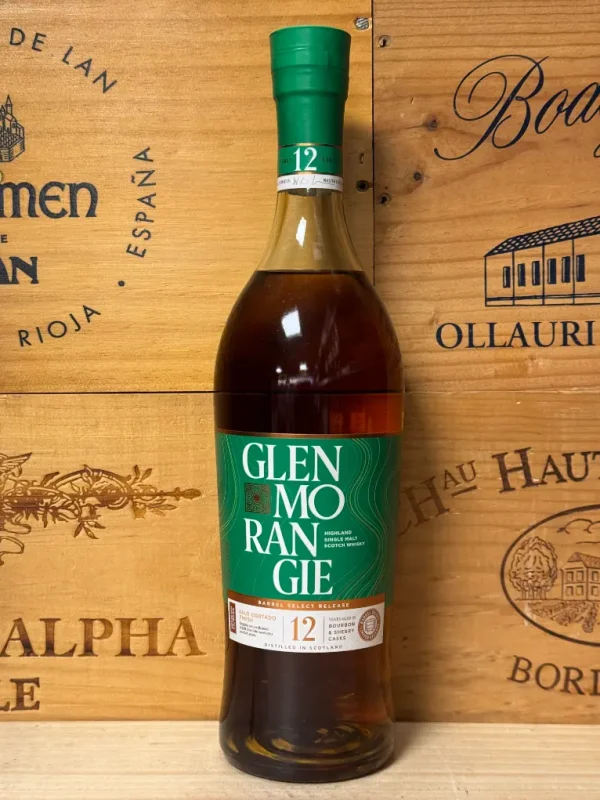 Fles Glenmorangie Palo Cortado – Single malt whisky afgewerkt in zeldzame sherryvaten, met rijke smaken van noten, pruimen en melkchocolade.