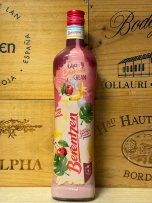 Fles Berentzen Cherry Banana Cream – Vegan creamlikeur met kers en banaan, romig en zomers
