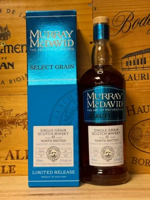 Fles Murray McDavid Select Grain North British 13Y – single grain whisky met port en PX finish, 51,7% alcohol, limited edition.