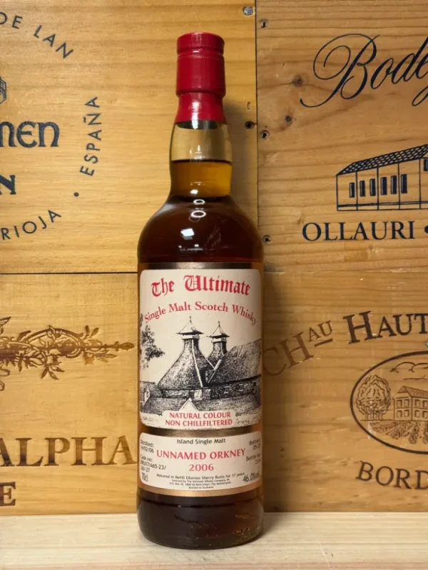 Fles The Ultimate Unnamed Orkney 2006 Refill Oloroso Sherry 17 jaar – single malt whisky met mysterieuze herkomst.