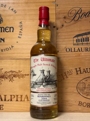 Fles The Ultimate Benrinnes 2004 Cask 58 – 14 jaar oude Speyside whisky op vatsterkte (57,8%) met rijke en complexe smaakbeleving.
