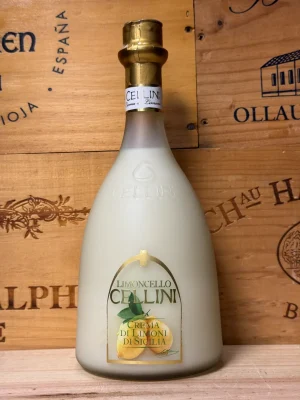 Fles Cellini Crema Limoncello – Italiaanse romige citroenlikeur met zachte smaak