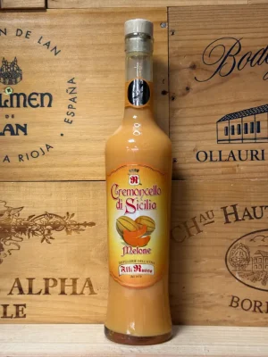 Fles Russo Cremoncello Melone – romige Siciliaanse meloenlikeur met frisse, zachte smaak