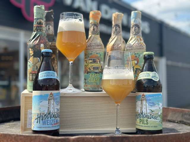 Bierproeverij Insel-Brauerei bij Slijterij van den Bos in Emmen met ambachtelijke Duitse craftbieren en deskundige uitleg.