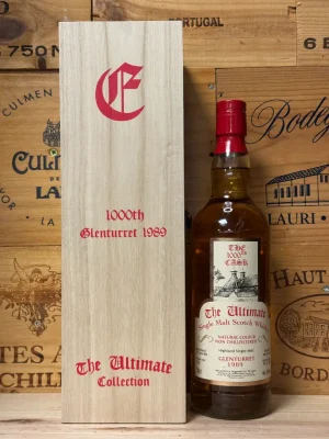 Fles The Ultimate 1000th Cask Glenturret 1989 – 30 jaar oude single malt whisky van 46,5% in gelimiteerde oplage van 255 flessen.
