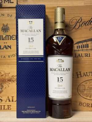 Fles Macallan 15 Years Old Double Cask met luxe geschenkverpakking