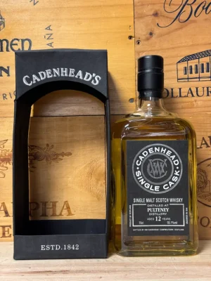 Fles Cadenhead Pulteney 12 jaar Single Cask 55,1% Specialists’ Choice 2006–2018 Highland whisky.