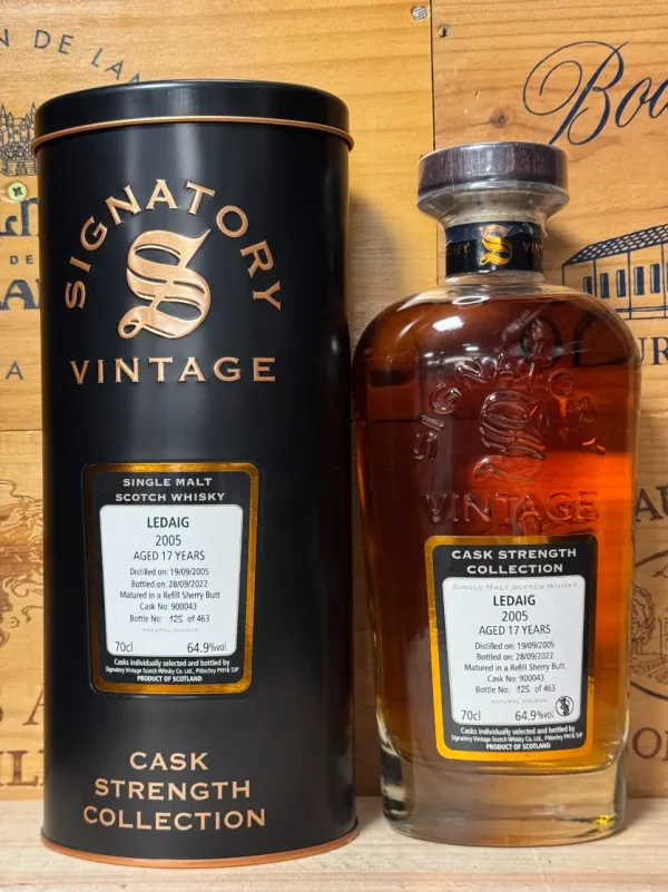 Signatory vintage Ledaig 2005 17 jaar cask no. 900043 64,9%