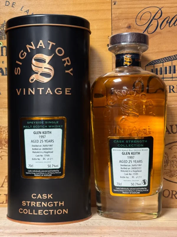 Signatory vintage Glen Keith 1997 25 jaar cask no. 72595 50,7%