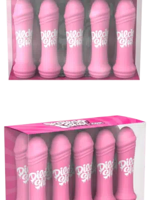Dildo Shot Mini’s 10x2 cl met kleine flesjes fruitige likeur in opvallende vormgeving.