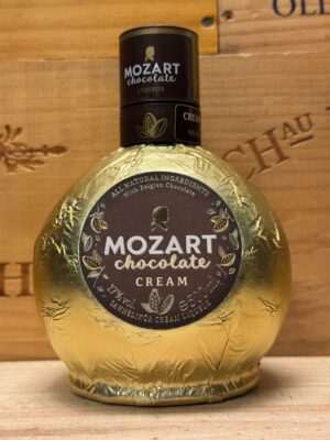 Fles Mozart Chocolate Cream Gold romige chocoladelikeur.