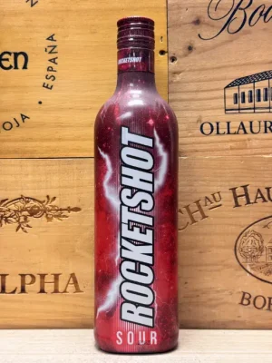 Fles Rocketshot Sour zure citrus shotlikeur.