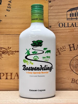 Fles Boswandeling Hollandse likeur met tropische banaan- en kokossmaken.