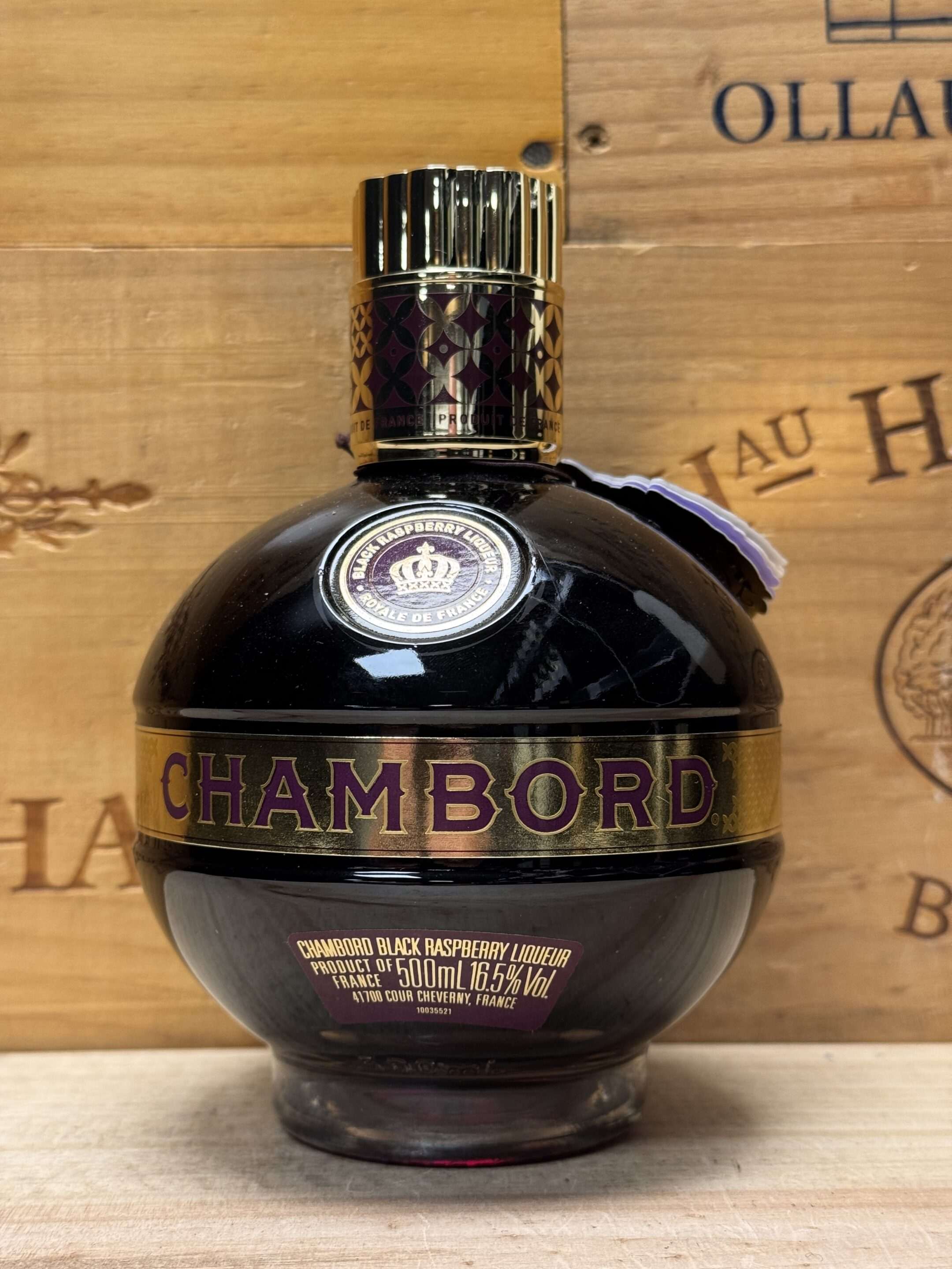 Fles Chambord Black Raspberry Likeur luxe Franse frambozenlikeur.