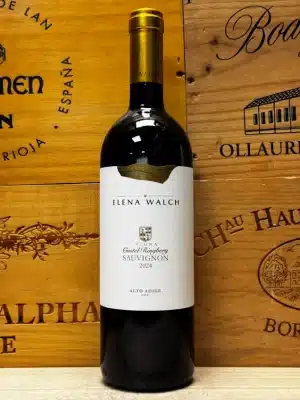 Fles Elena Walch Sauvignon witte wijn uit Alto Adige Italië.