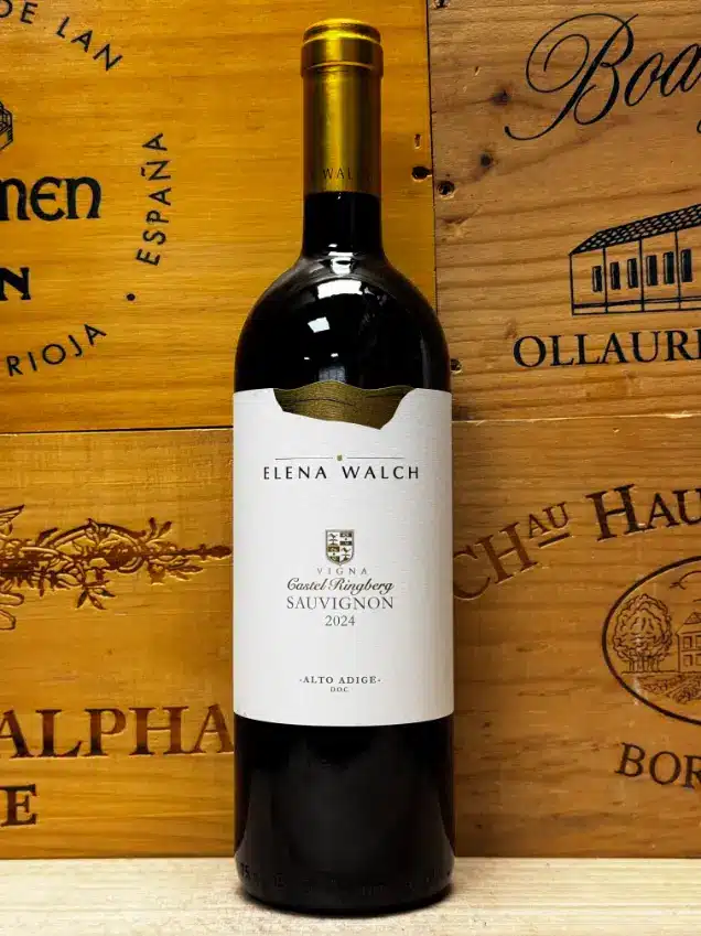 Fles Elena Walch Sauvignon witte wijn uit Alto Adige Italiƫ.